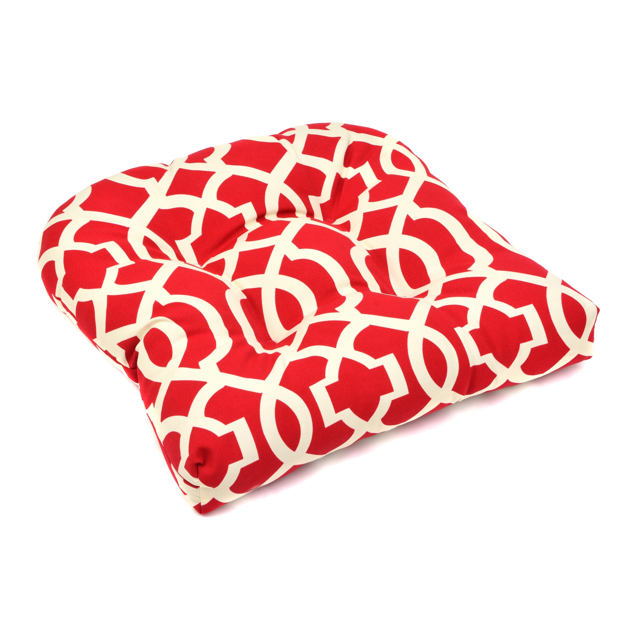 Red Geometric Outdoor Cushion Kirklands