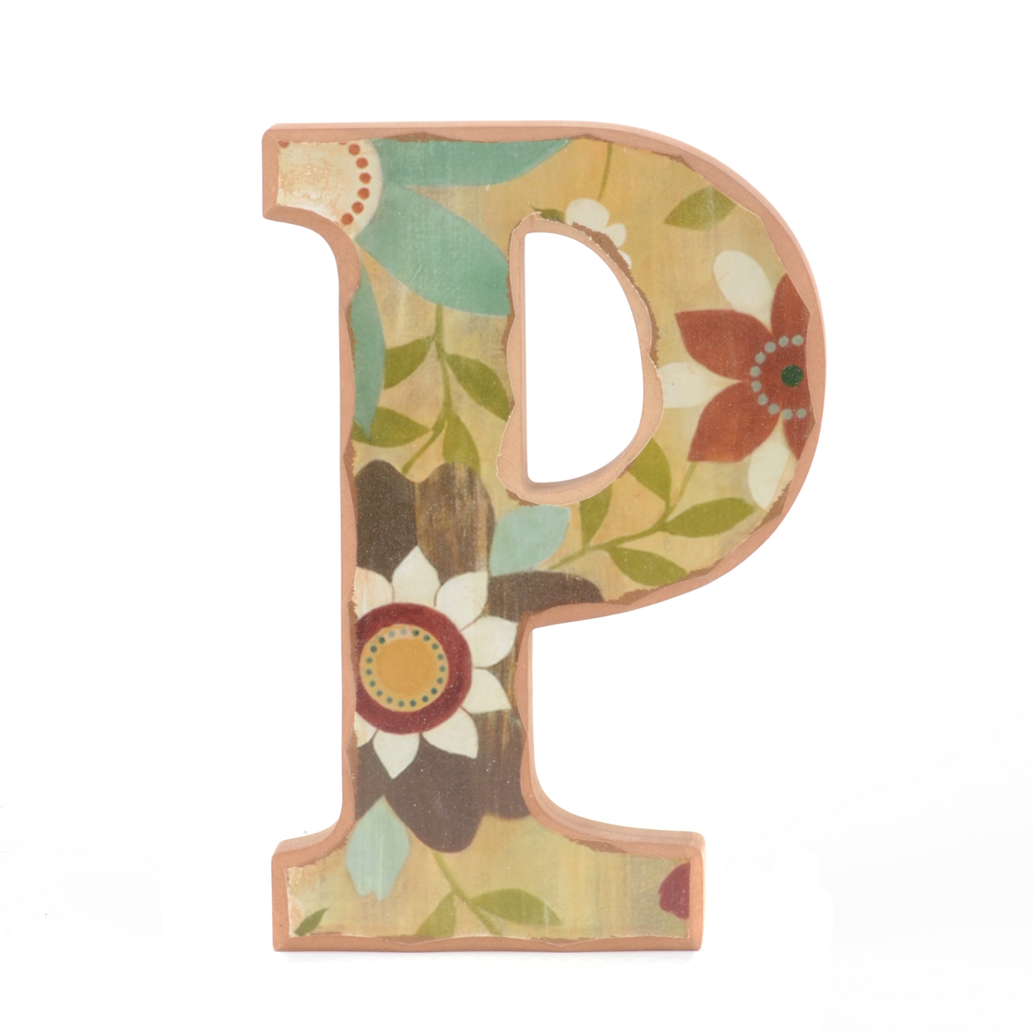 Vintage Floral Monogram P Wall Plaque Kirklands