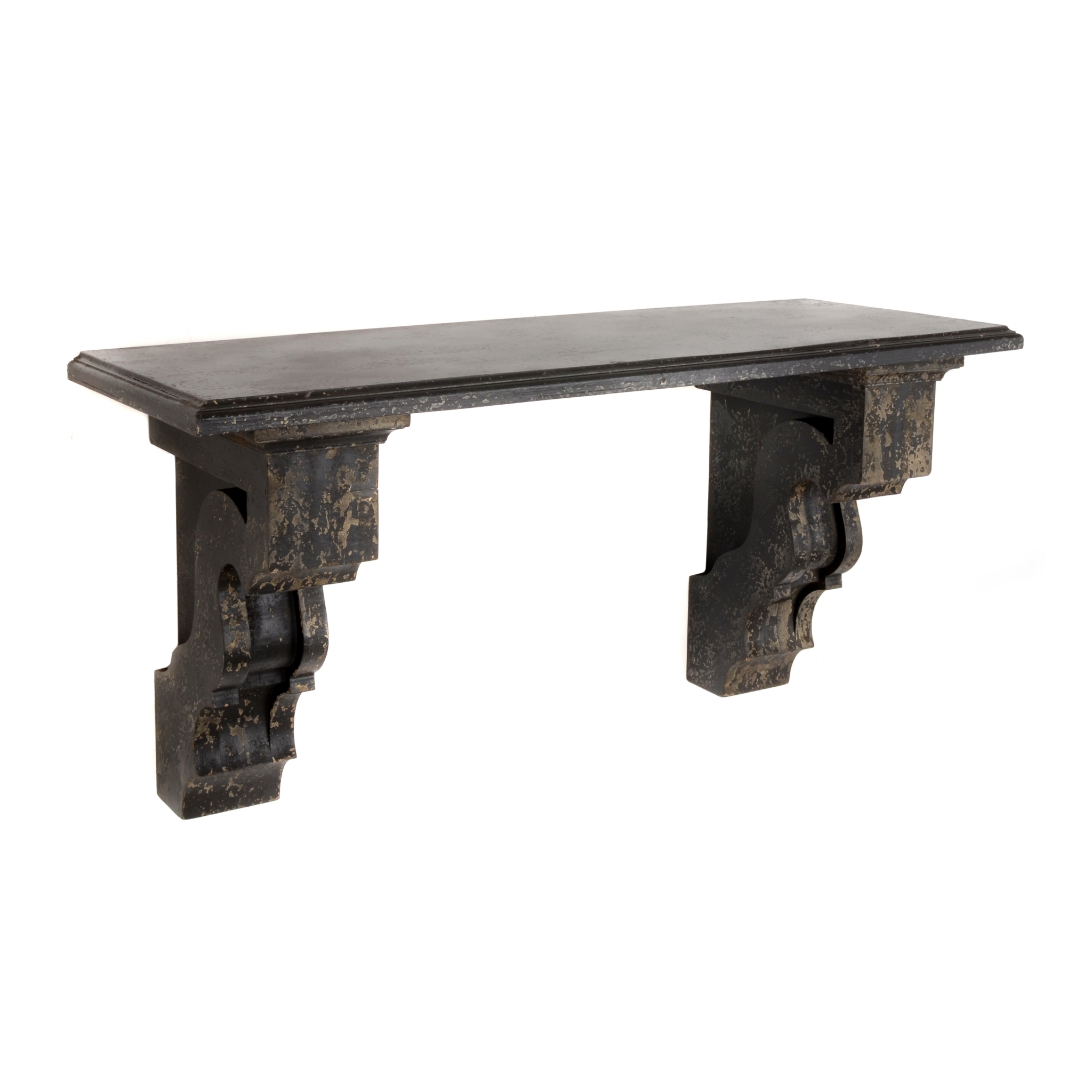 Weathered Black Wall Shelf Kirklands