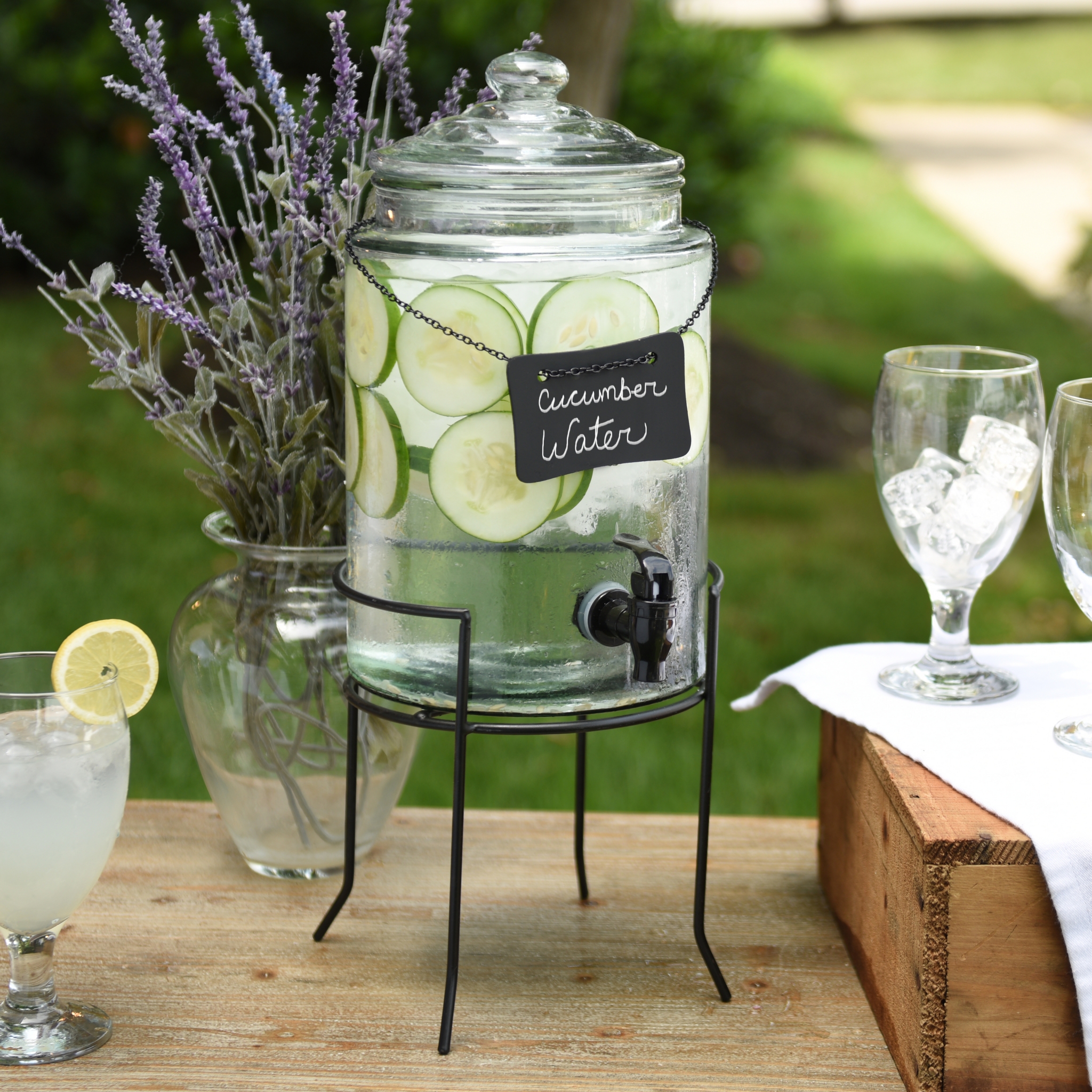 Chalkboard Label Beverage Dispenser Kirklands