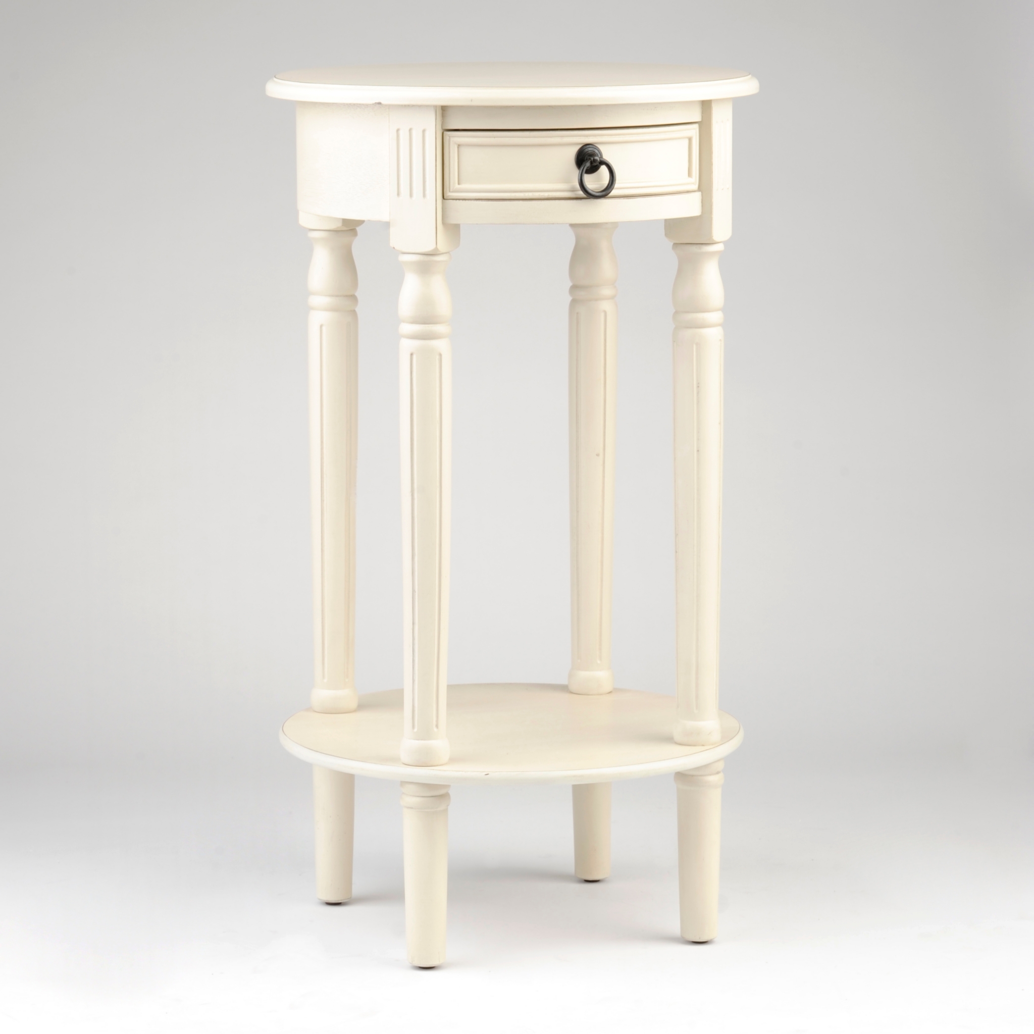 Antique White Round Accent Table Kirklands