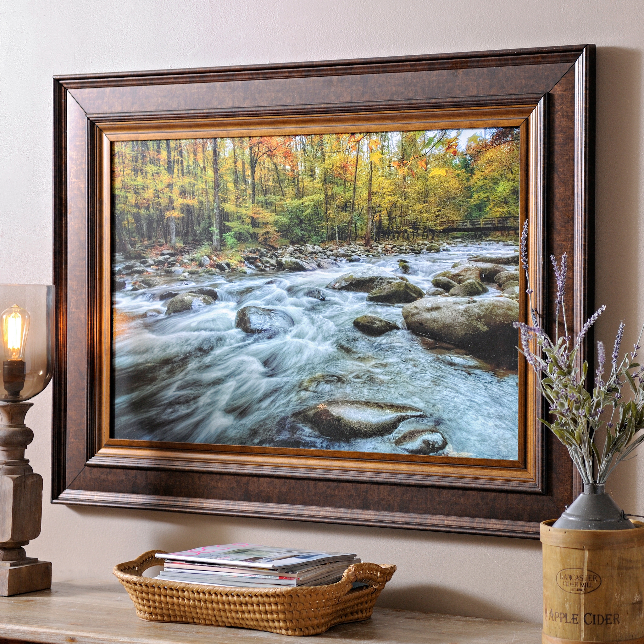 Mountain Stream Framed Art Print Kirklands