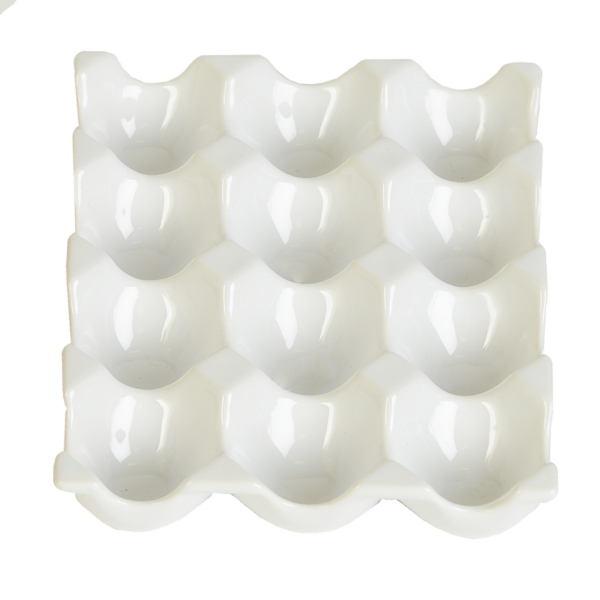 White Ceramic Egg Crate Kirklands