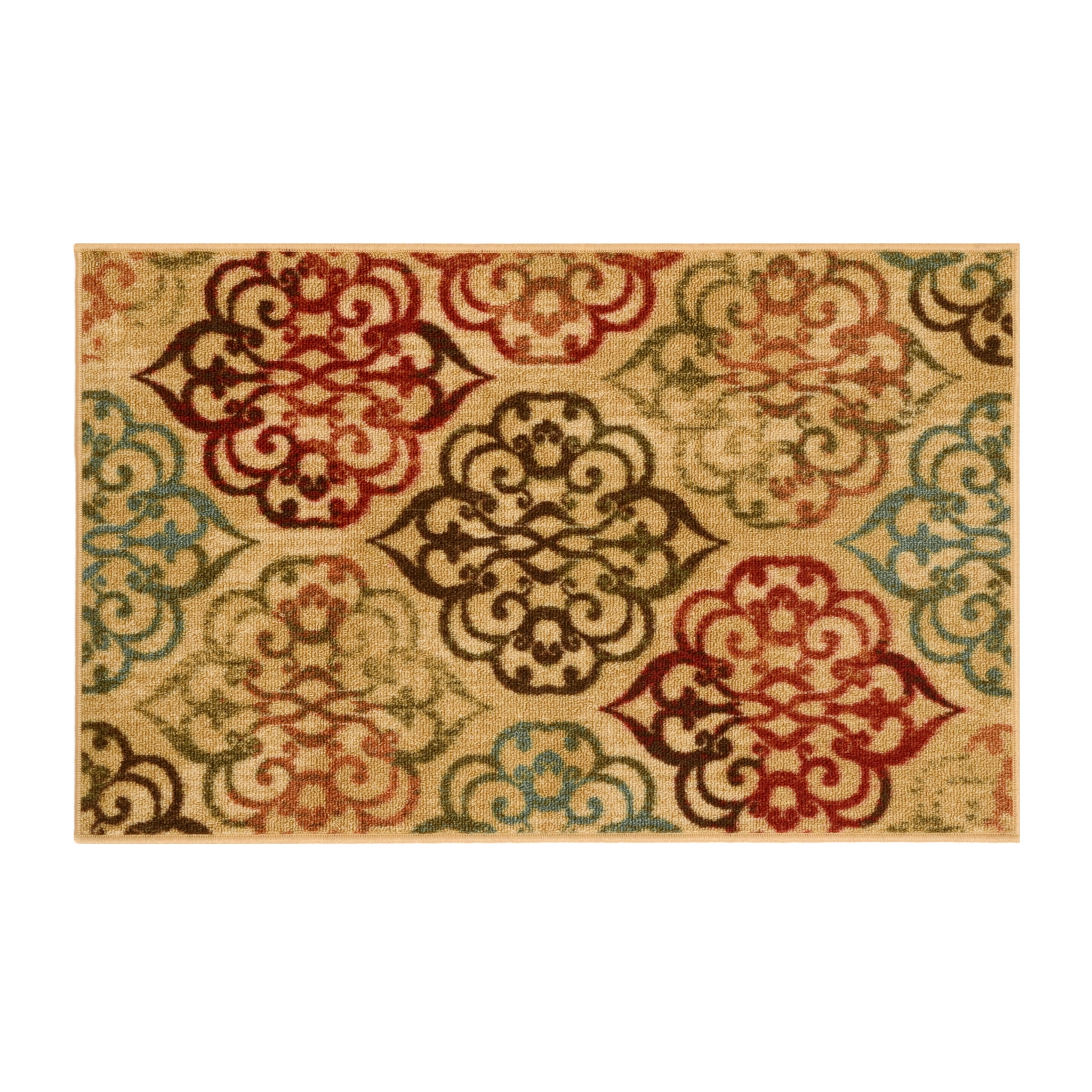 Jackson Blue Spice Medallion Scatter Rug Kirklands