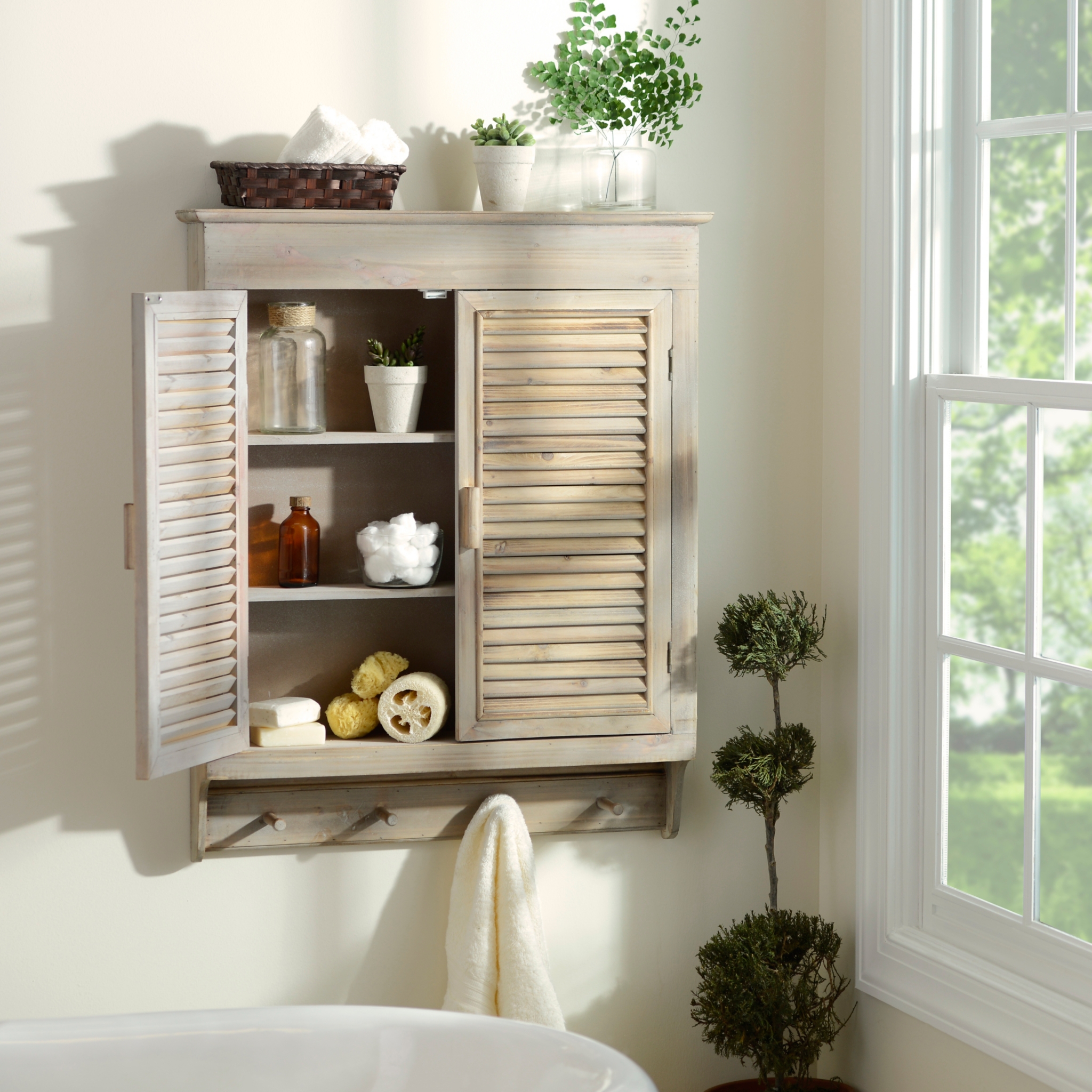 LouveredDoor Wood Wall Kirklands