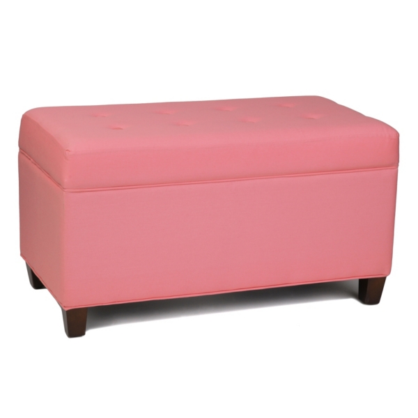 Girls Pink Storage Bench Kirklands