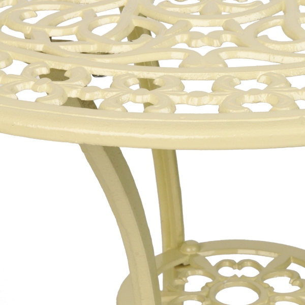 Ivory Fleurdelis Cast Iron Bistro Set Kirklands