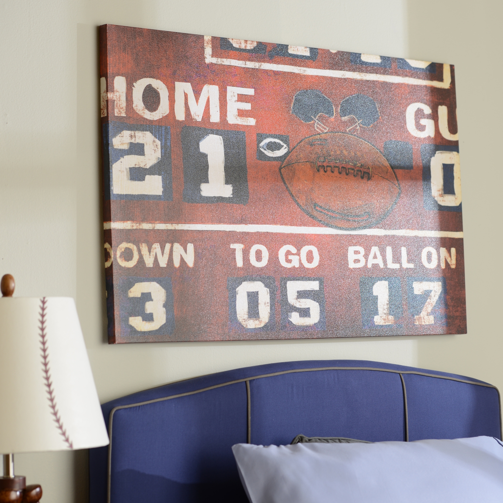 Football Scoreboard Canvas Art Print Kirklands