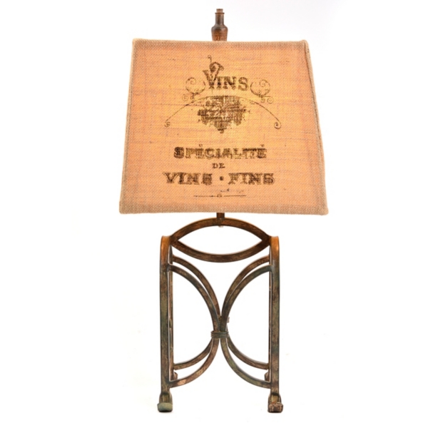 Metal Wine Rack Table Lamp Kirklands