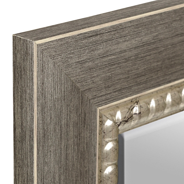 Brushed Silver Framed Mirror, 36.7x46.7 in. Kirklands