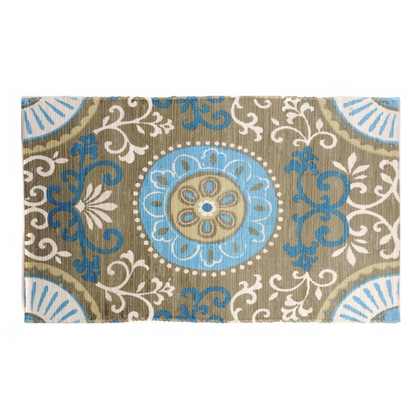 Chatham Blue Scrollwork Scatter Rug Kirklands