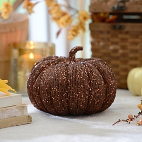 Glitzy Bronze Pumpkin