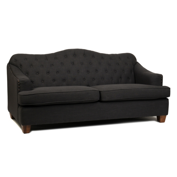 Bardot Charcoal Gray Sofa Kirklands