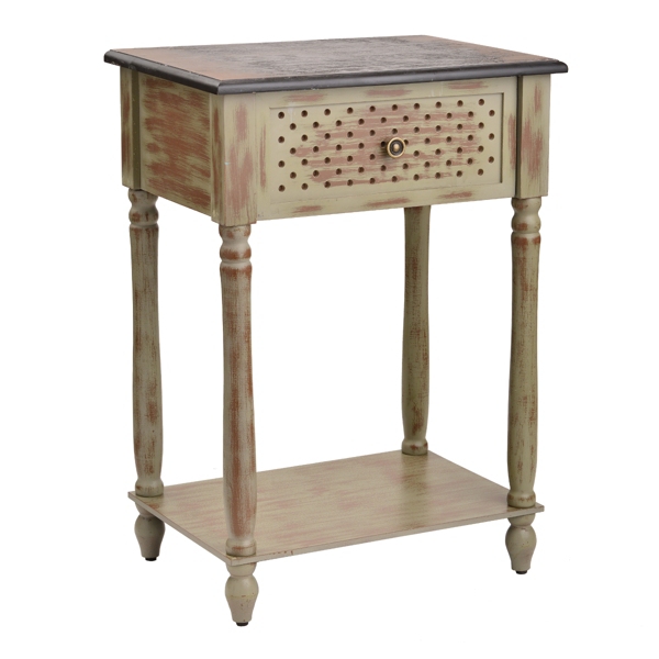 Washed Gray Side Table Kirklands