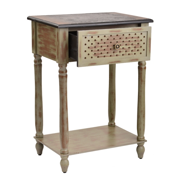 Washed Gray Side Table Kirklands