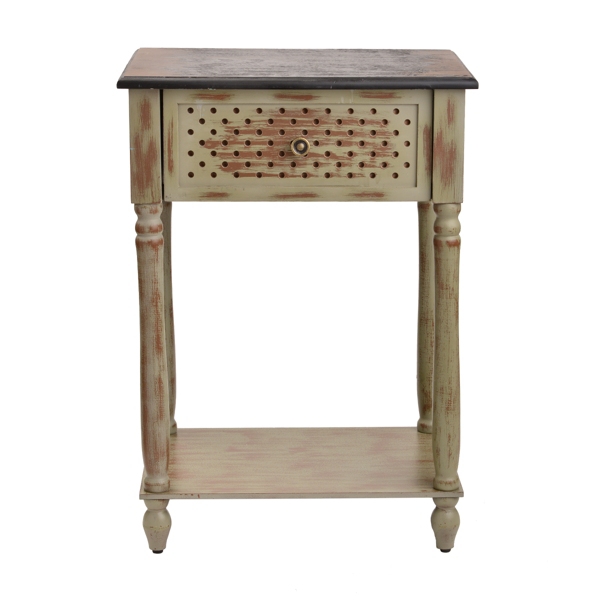 Washed Gray Side Table Kirklands