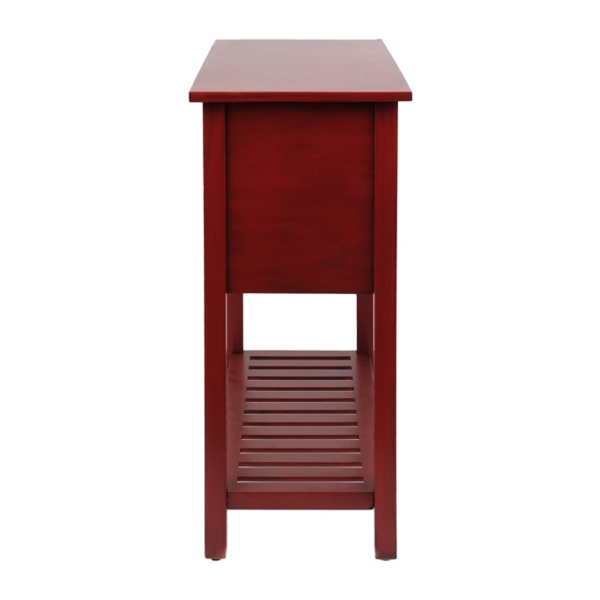 Red Beadboard Console Table Kirklands