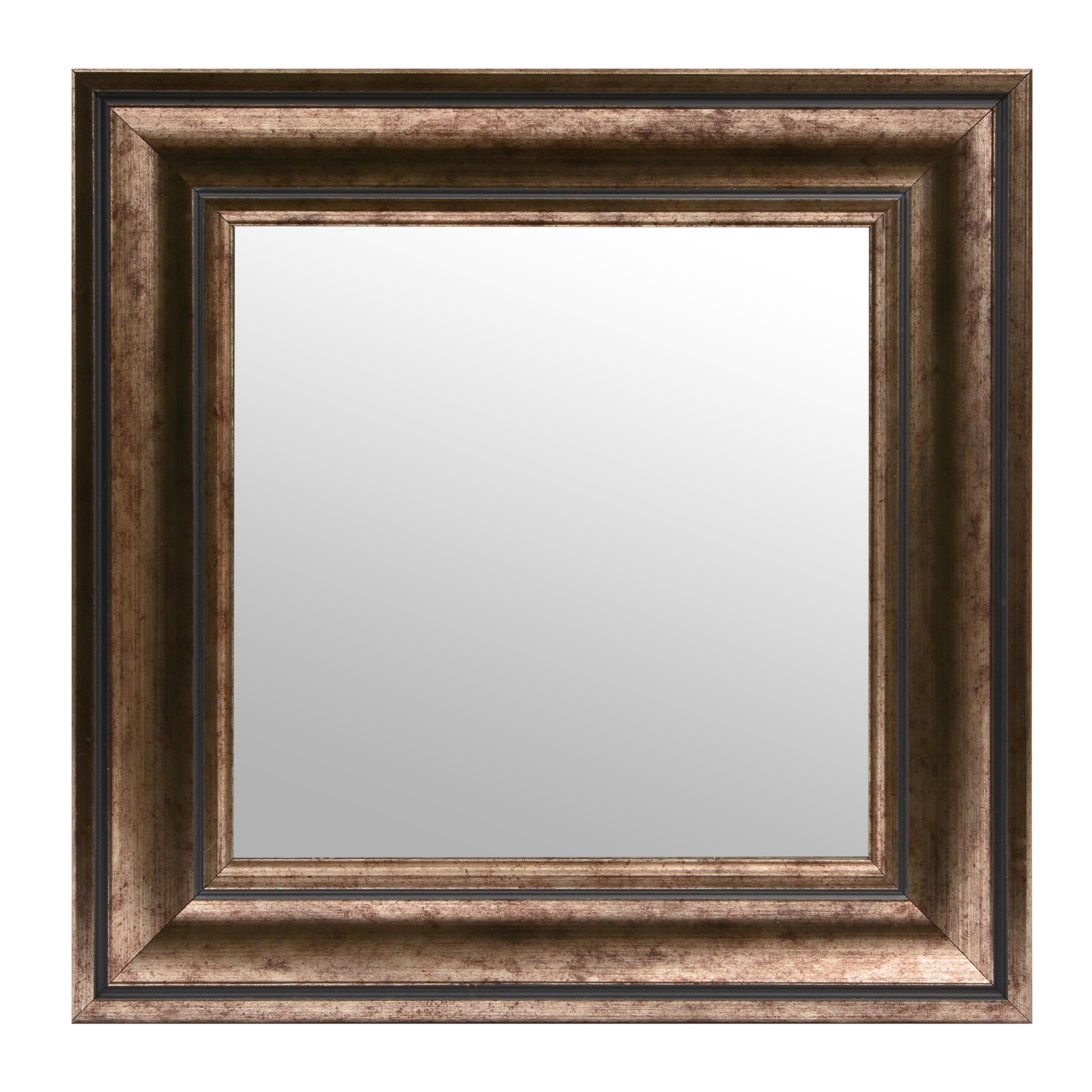 Antiqued Silver Square Framed Mirror, 17x17 Kirklands