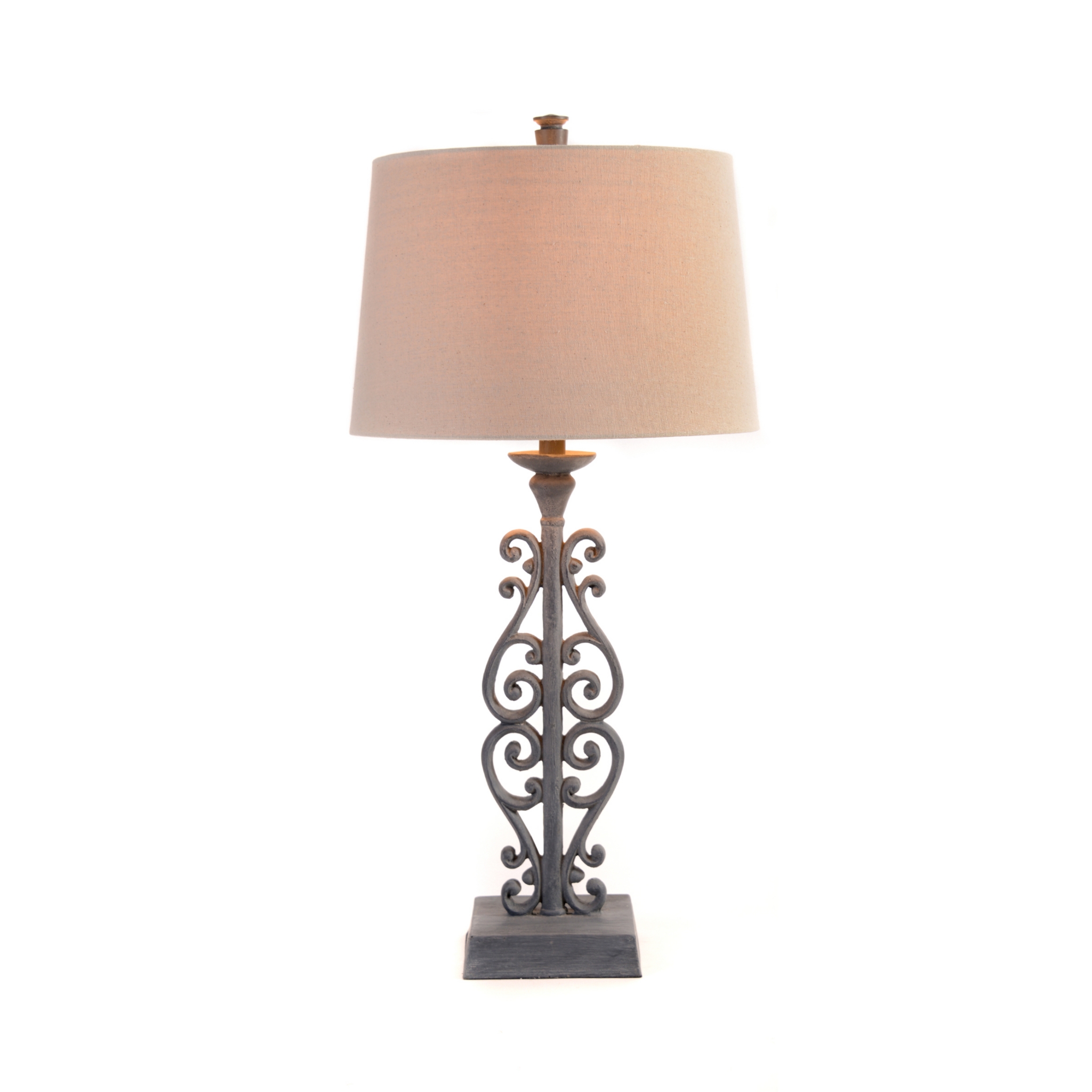 Black Scroll Gate Table Lamp Kirklands