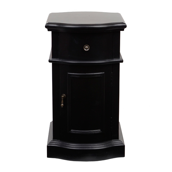 Black Curved Side Table Kirklands