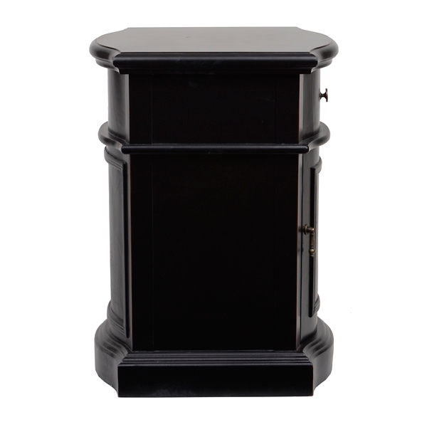 Black Curved Side Table Kirklands