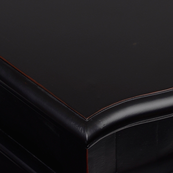 Black Curved Side Table Kirklands