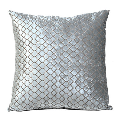 Blue Diamond Velvet Pillow