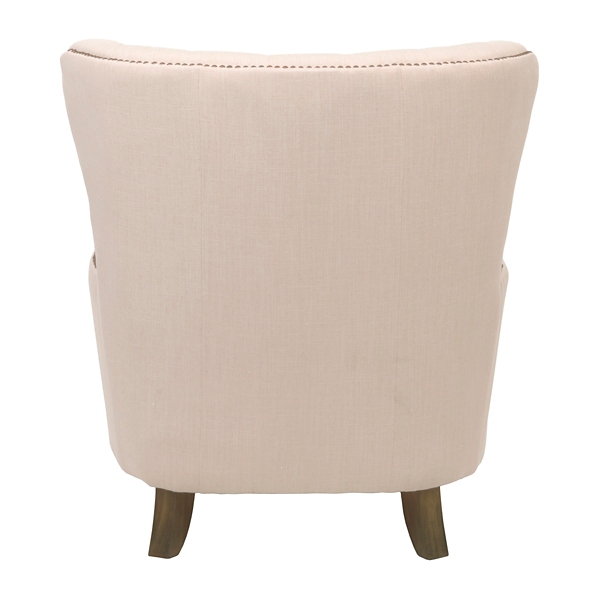 Ivory Tufted Wing Arm Chair Kirklands