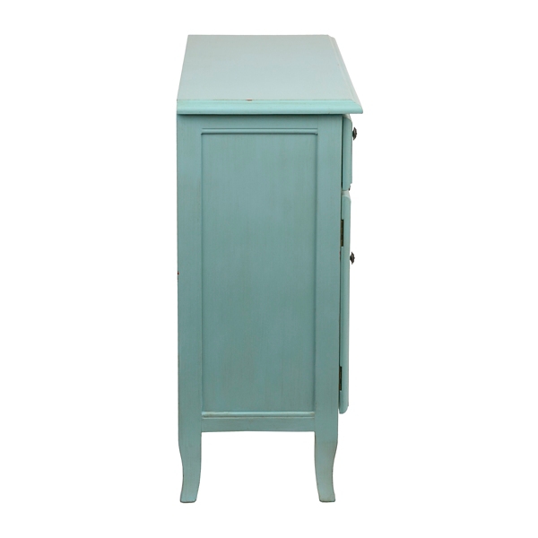 Turquoise Glass Panel Sideboard Kirklands