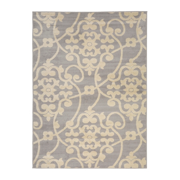 Gray Harper Scroll Area Rug, 8x11 Kirklands