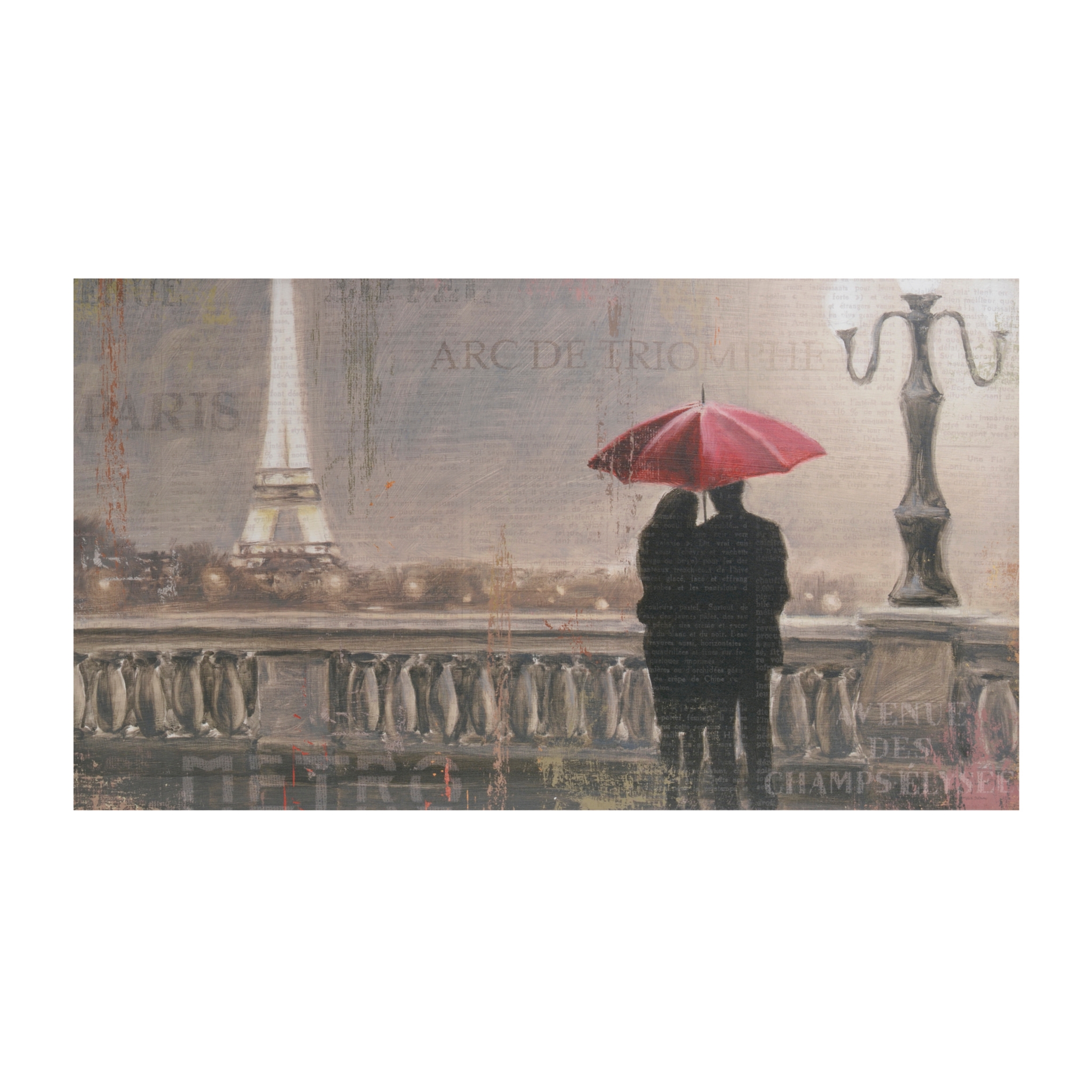 Paris At Night Canvas Art Print 