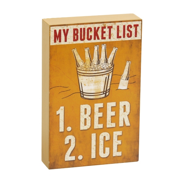 Beer Bucket List Wooden Sign Kirklands