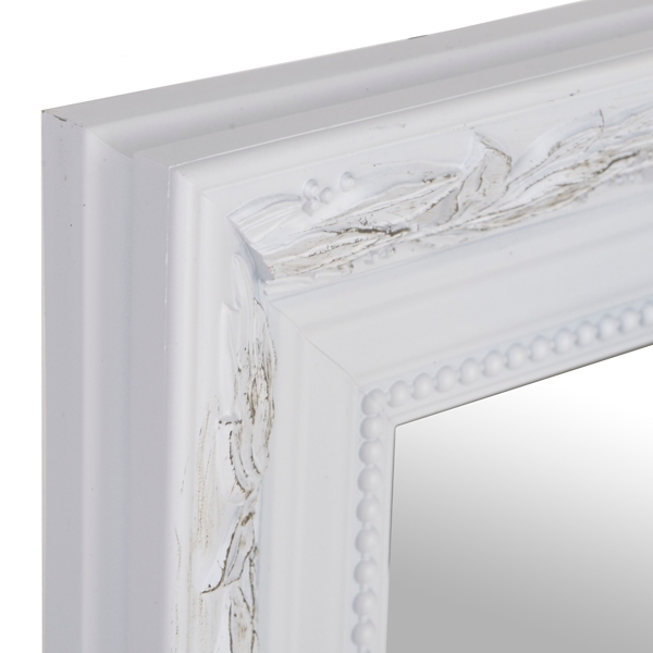 Distressed White Framed Mirror, 14x16 Kirklands