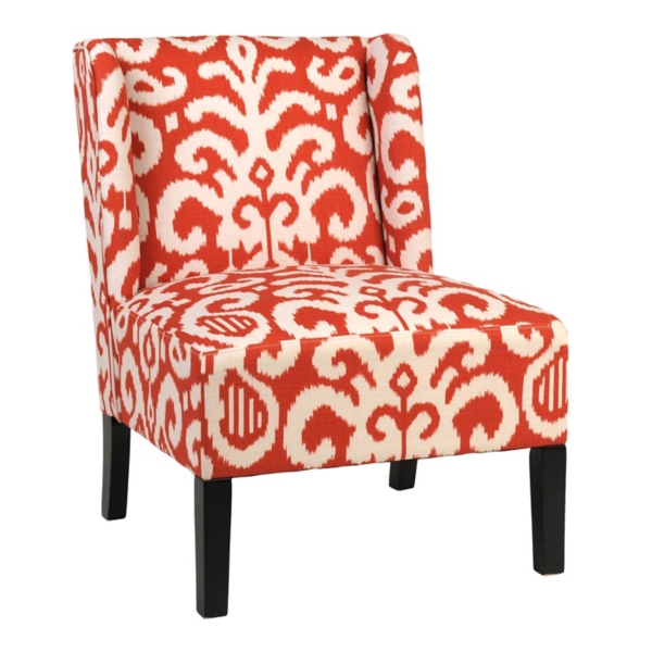 Coral Ikat Slipper Chair Kirklands