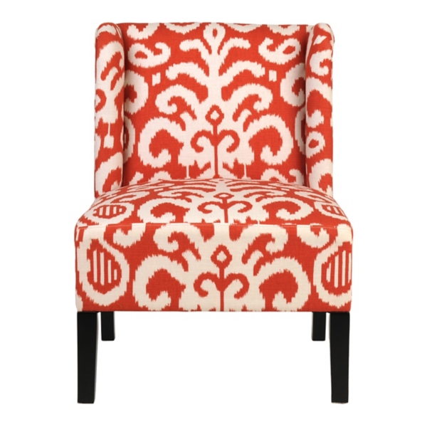 Coral Ikat Slipper Chair Kirklands