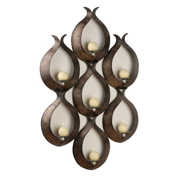 Bronze Teardrop 7Pillar Candle Holder Kirklands