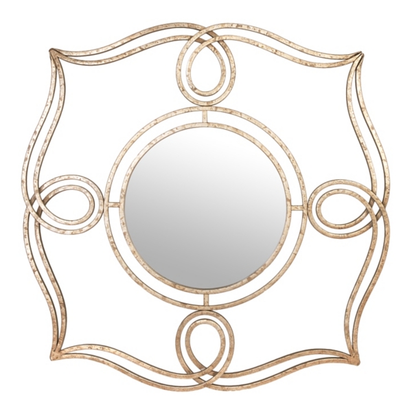 Silver Interlocking Scroll Mirror, 32.25 in Kirklands