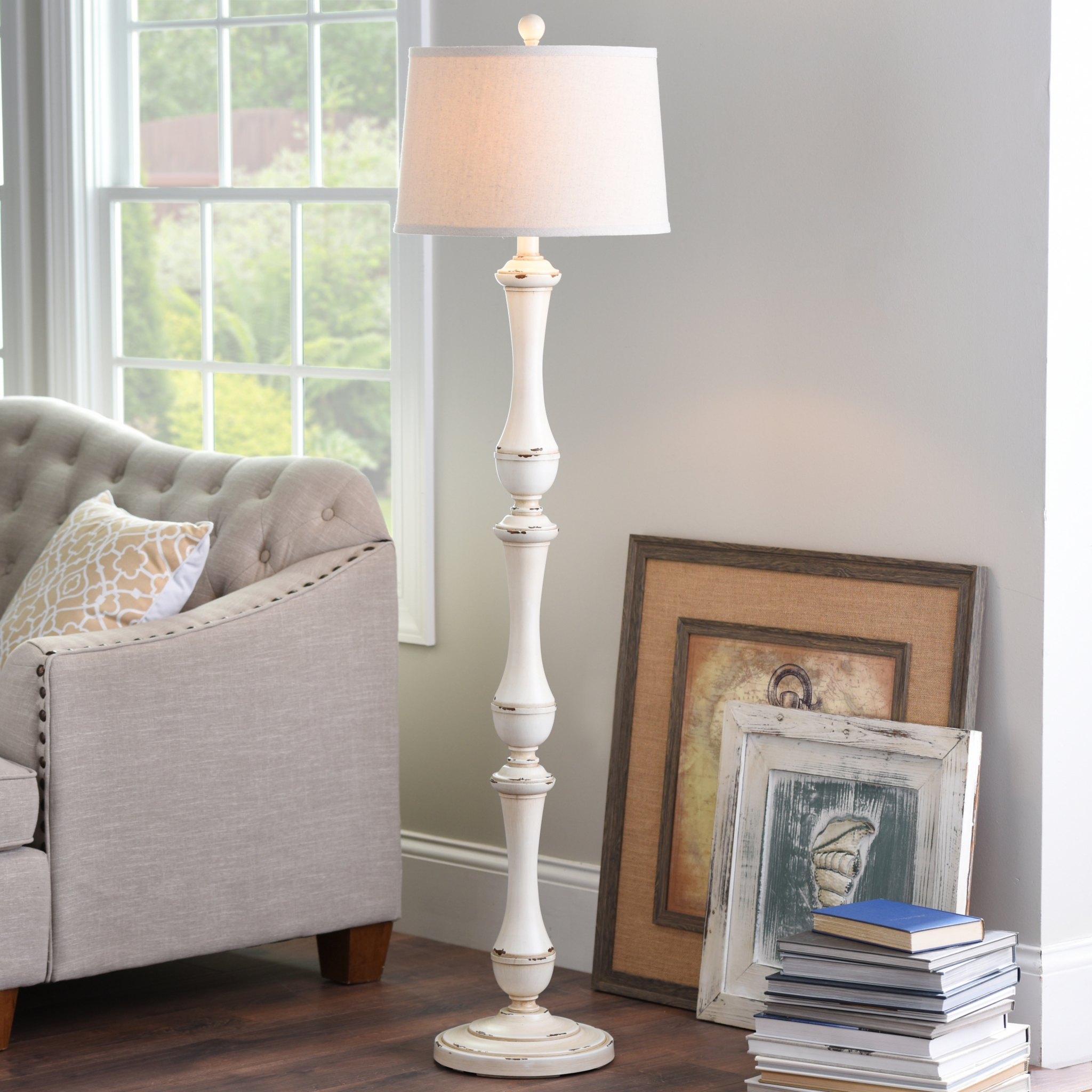 Hadley Cream Floor Lamp Kirklands