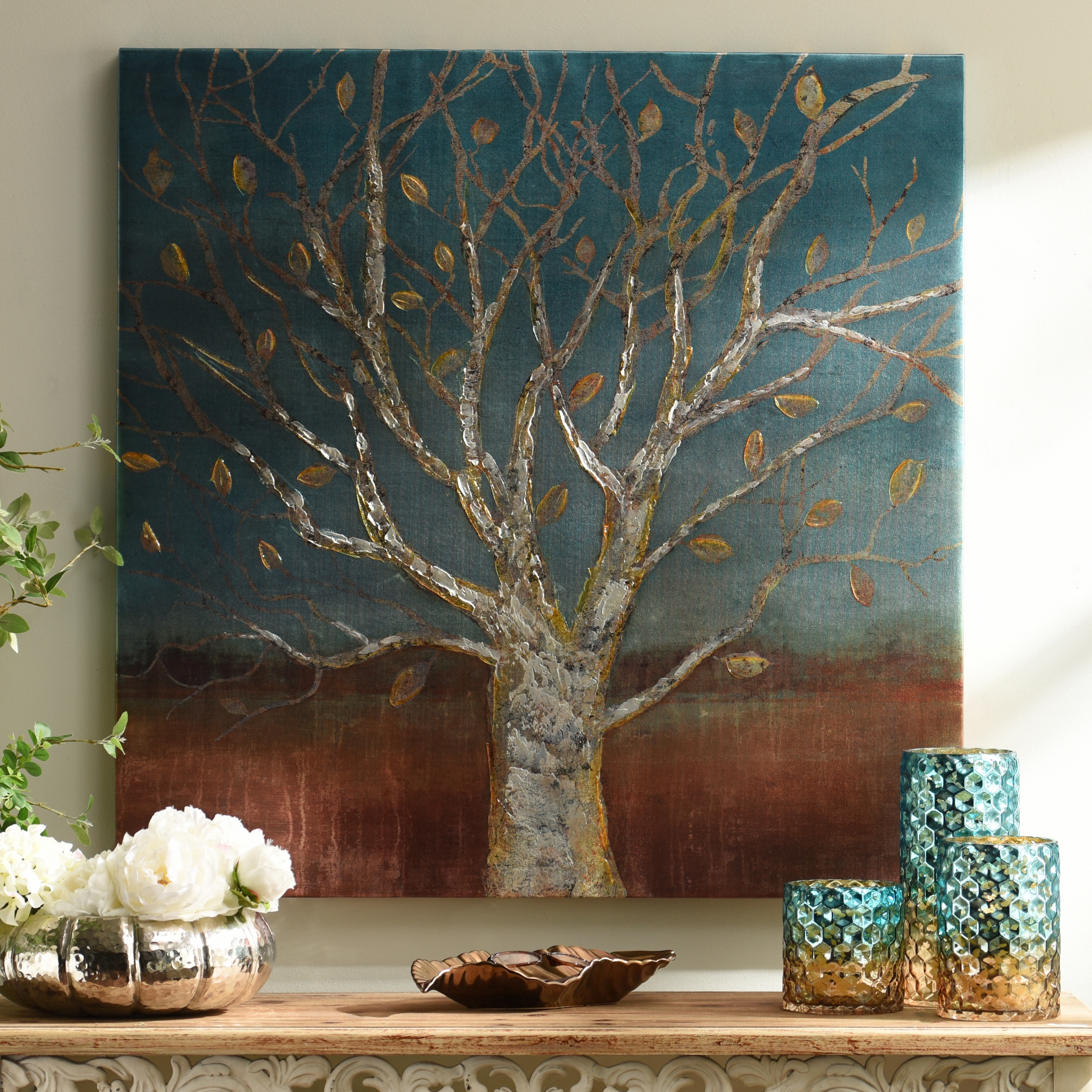 Longevity Metallic Canvas Art Print Kirklands