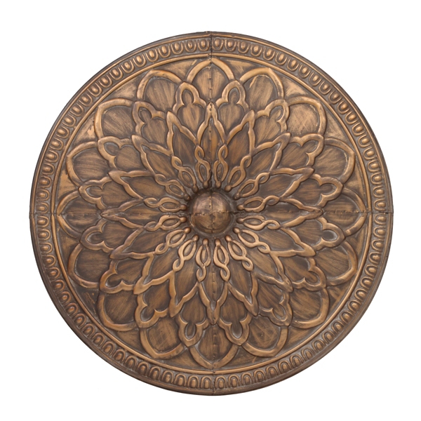 Antique Gold Floral Medallion Metal Tile Kirklands