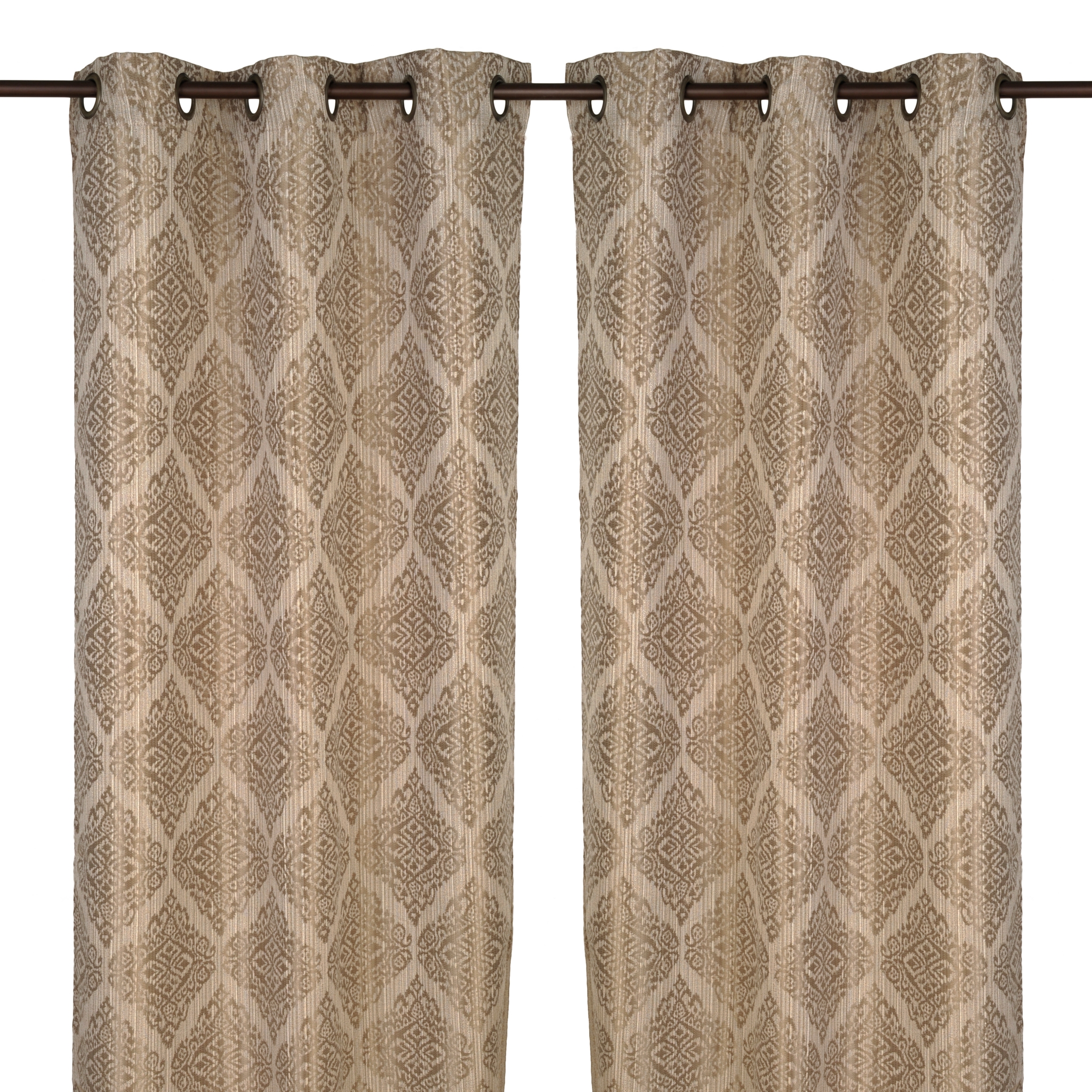 Felicity Natural Curtain Panel Set, 84 in. Kirklands