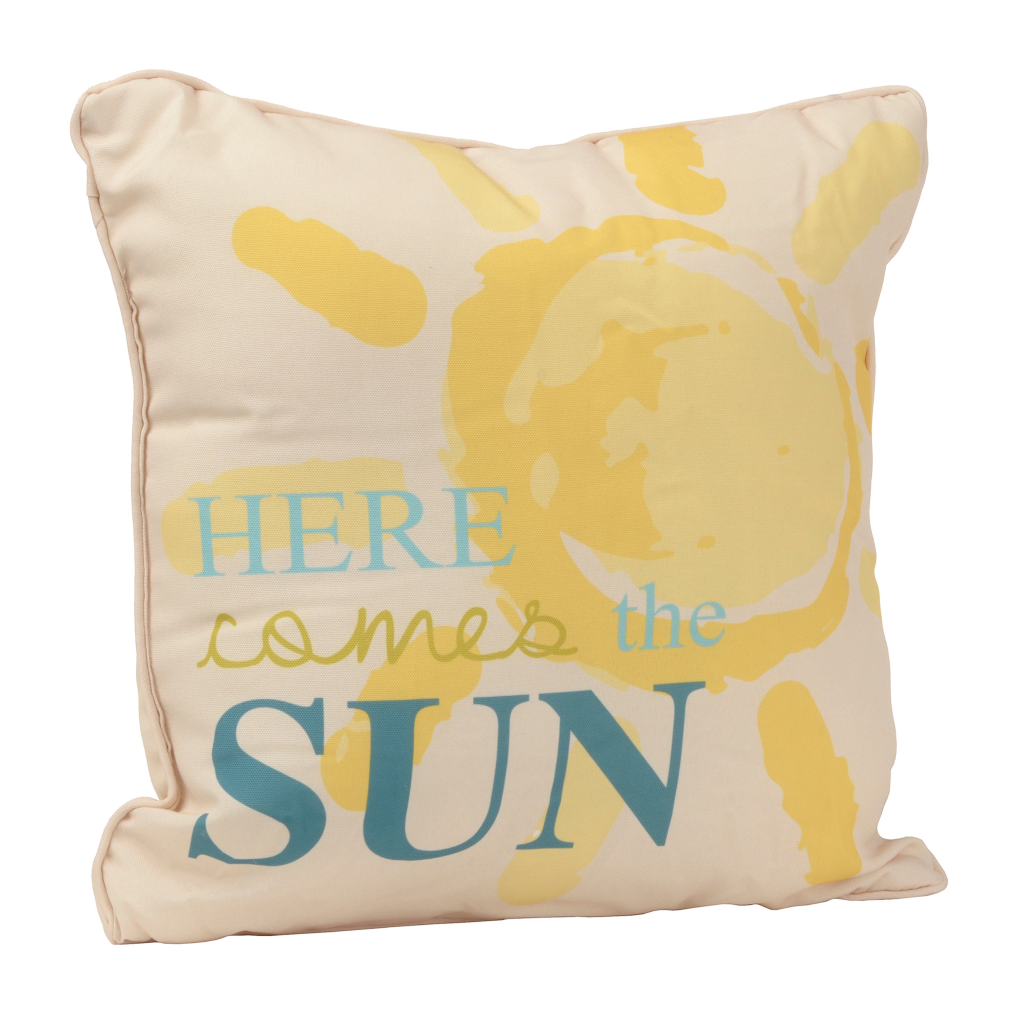Blue Here Comes The Sun Outdoor Accent Pillow Kirklands