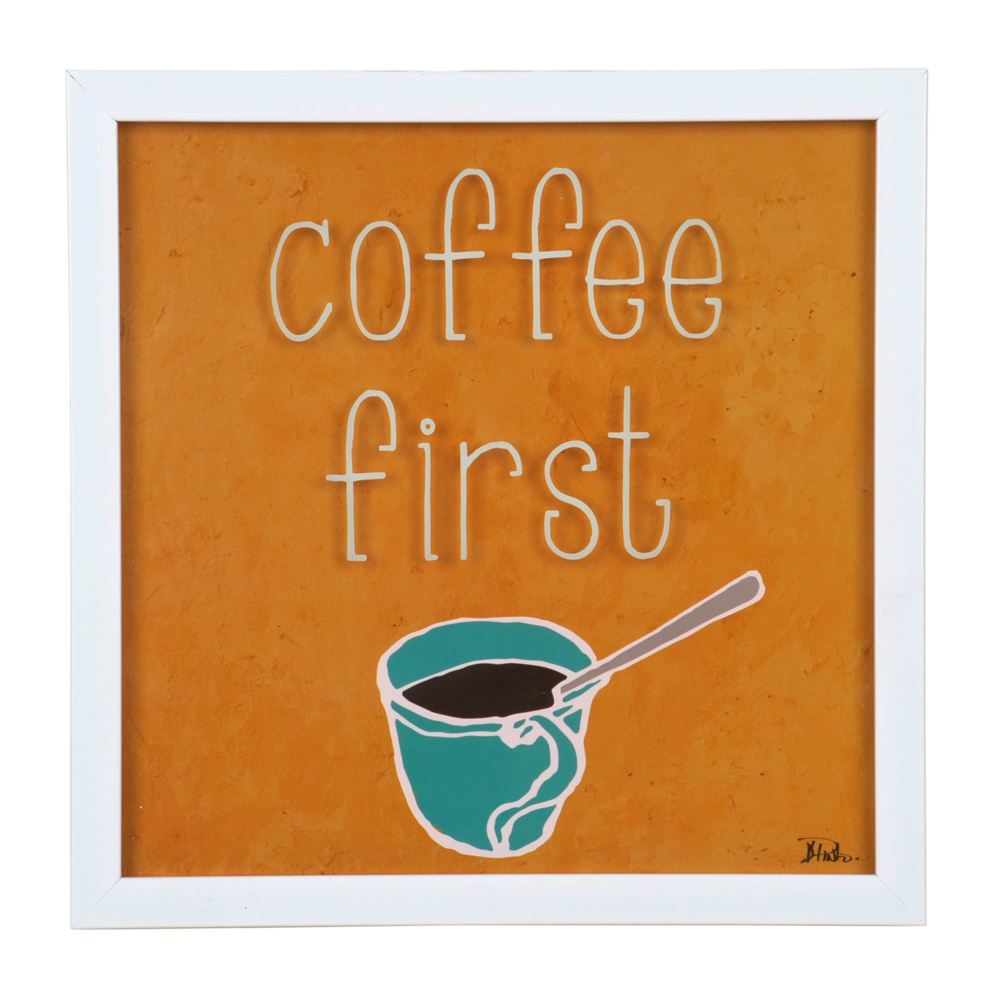 Coffee First Framed Art Print Kirklands