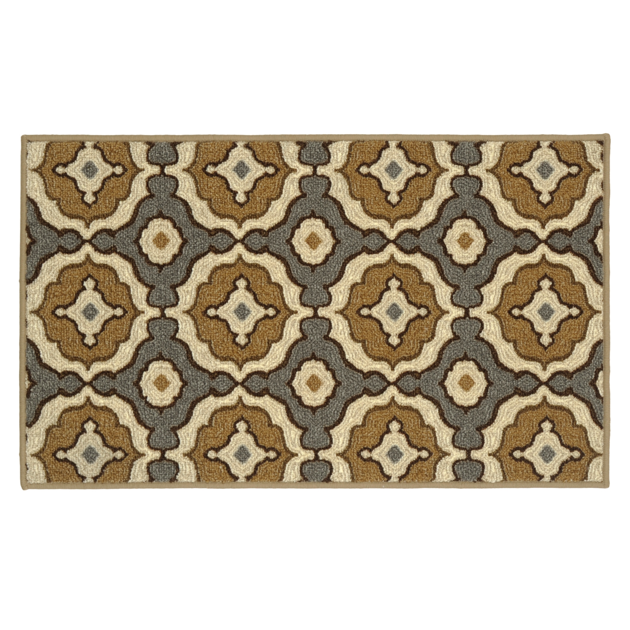 Tan and Aqua Medallion Carlisle Scatter Rug Kirklands