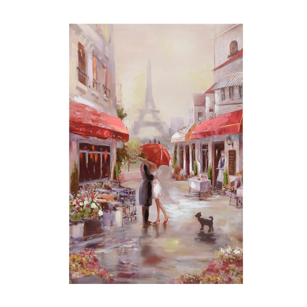 A Couple in Paris Canvas Art Print Kirklands