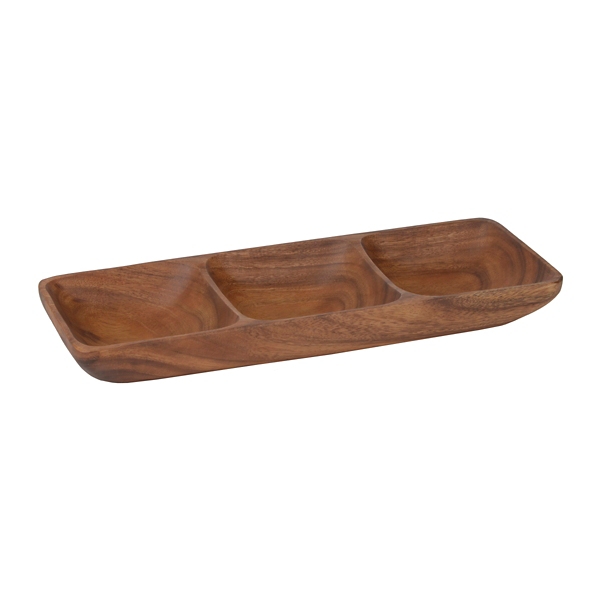 Acacia Wood Sectioned Serving Tray Kirklands