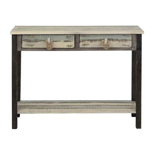 Coastal Weathered 2Drawer Console Table Kirklands