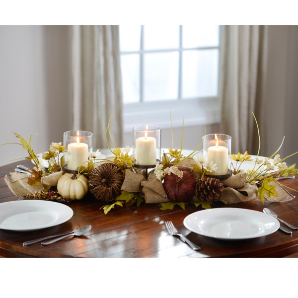 Rattan Pumpkin Mix Centerpiece Kirklands