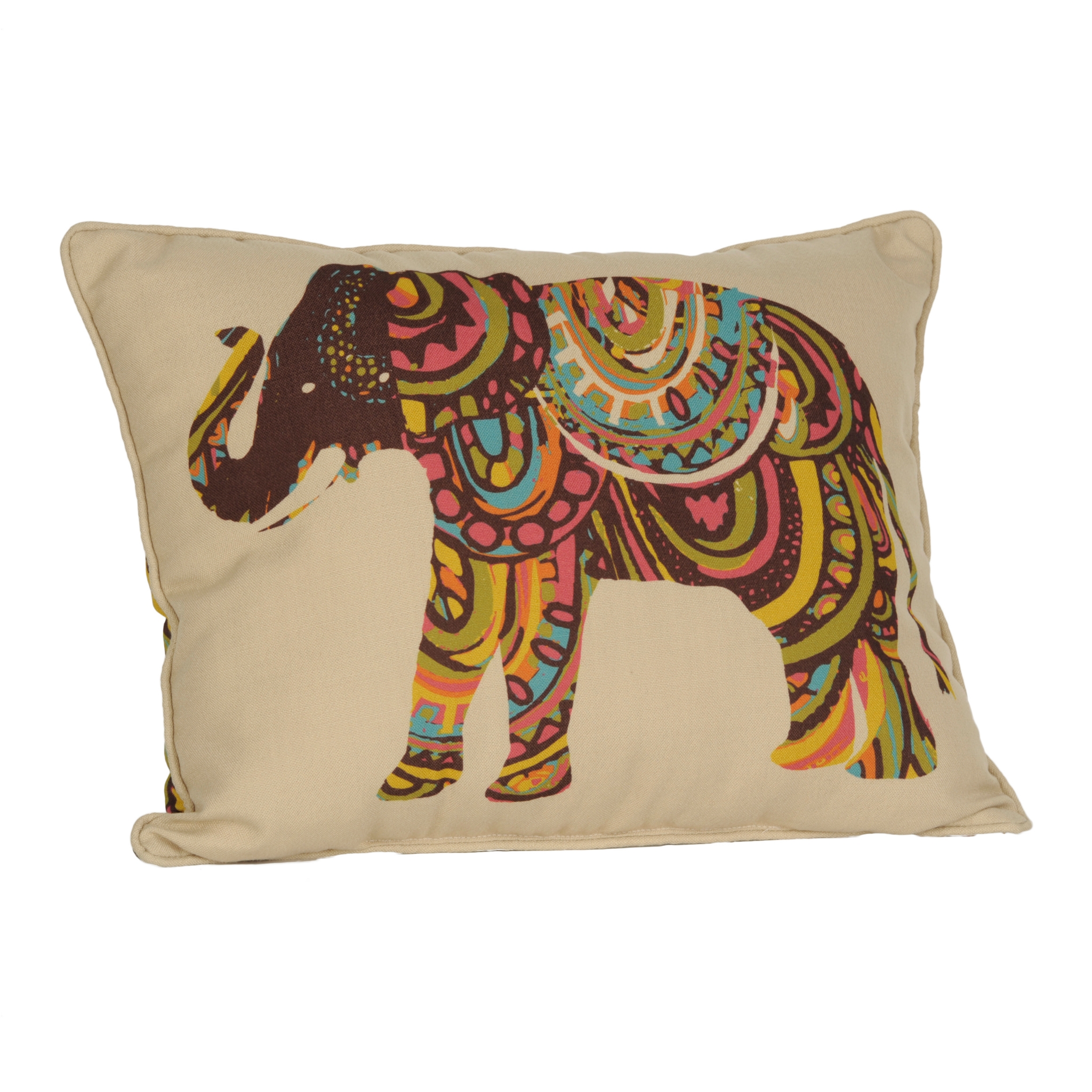 elephant accent pillow