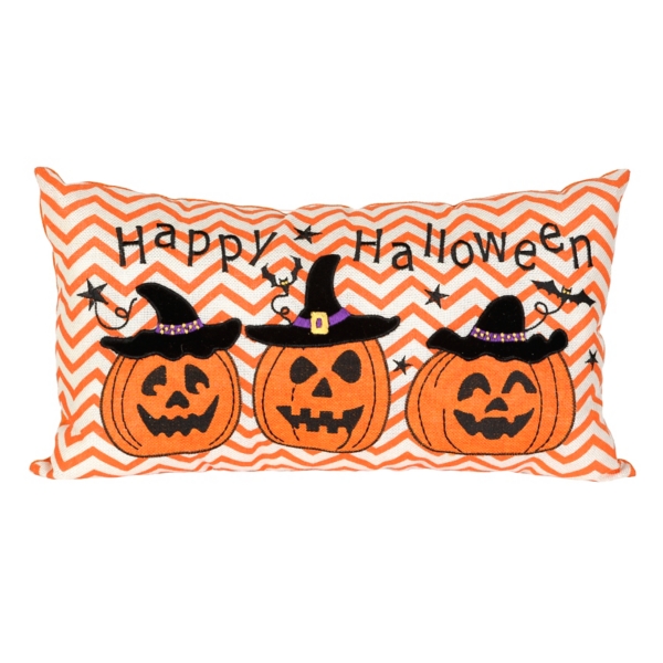 Jack O' Lantern Happy Halloween Pillow Kirklands